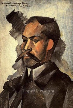 パブロ・ピカソ Painting - マヌエル・ポジャレスの肖像 1909年 パブロ・ピカソ